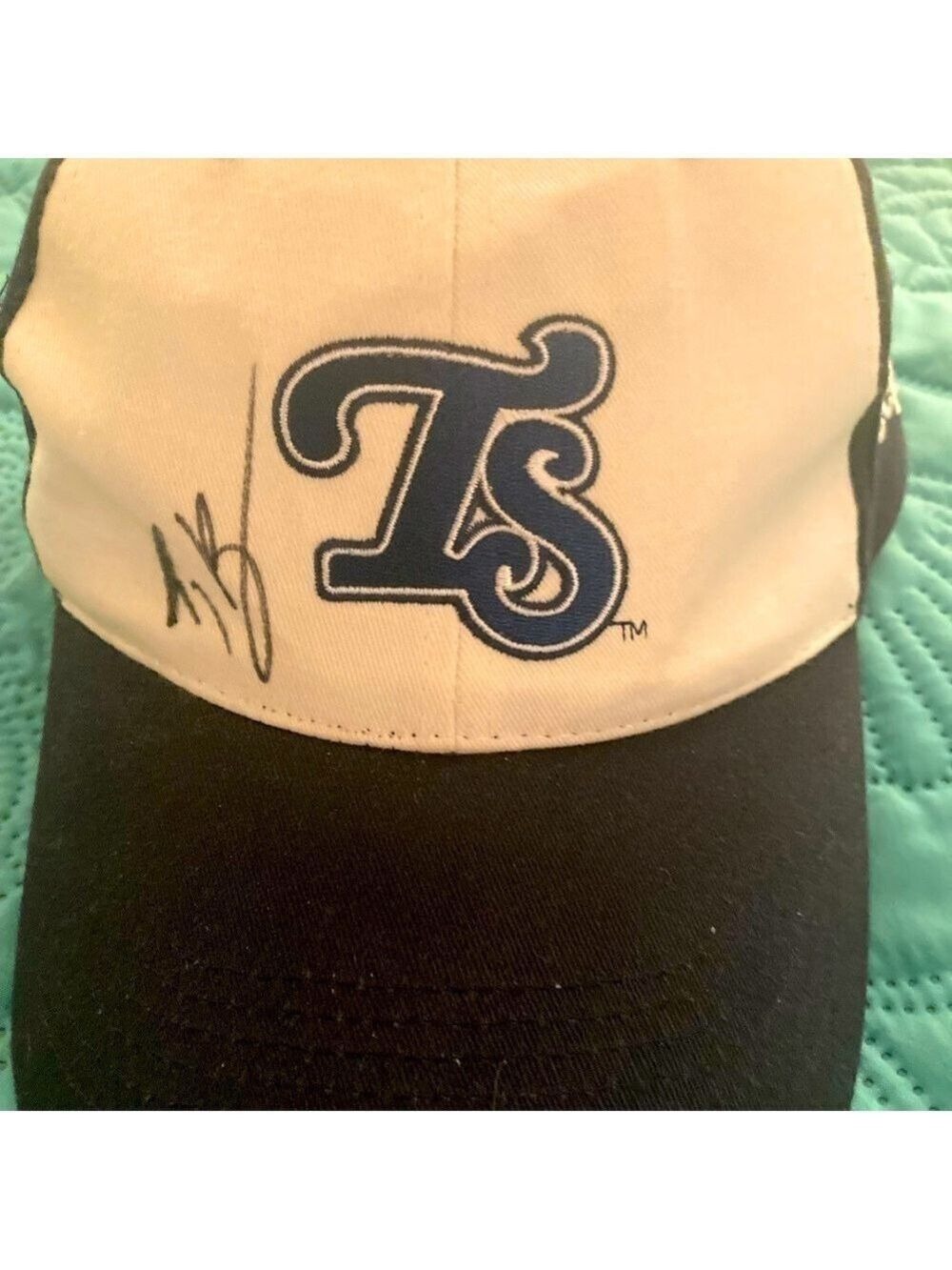 TS autographed hat baseball